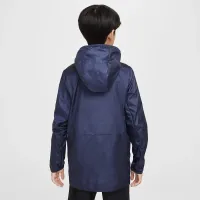 USMNT Academy Pro Big детские Nike Soccer Hooded Rain Куртка синий