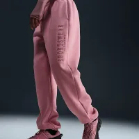 Nike Sportswear Phoenix Fleece женская С высокой Талией оверсайз Sweatpants Pink