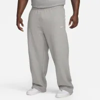 Nike Solo Swoosh чоловічі Open-Hem Fleece Pants колір сірий