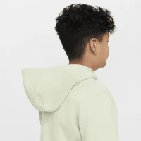 Nike Sportswear Club Fleece Big детские Pullover Толстовка с капюшоном (Extended Size) цвет зеленый