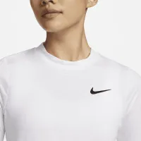 Nike Dri-FIT UV Victory жіноча Long-Sleeve Printed для гольфу Top колір білий