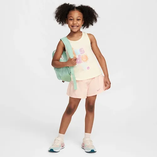 Nike Dri-FIT Sunny Swoosh Little детские Tank and шорты набор Orange