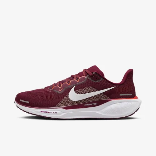 Virginia Tech Pegasus 41 мужские Nike College Road Running Кроссовки цвет красный