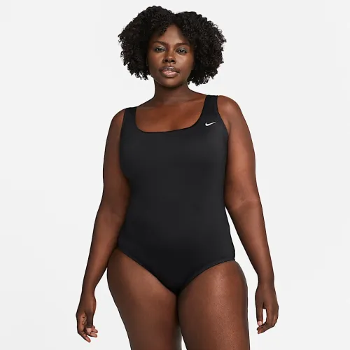 Nike Essential женская U-Back One-Piece Swimsuit (большие размеры) цвет черный