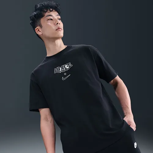 Nike Sportswear Solo Swoosh футболка колір чорний