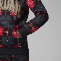 Nike Brooklyn Fleece Plaid Pullover Толстовка с капюшоном Little детские Толстовка с капюшоном цвет черный