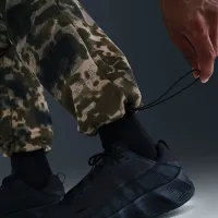 Nike Tech мужские Open-Hem Fleece Camo Pants цвет коричневый