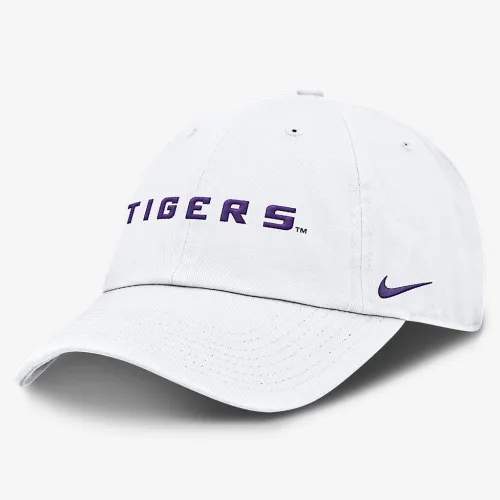 LSU Tigers Core Club Mascot Wordmark мужские Nike College Adjustable Hat цвет белый