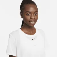 Nike Dri-FIT One женская Standard Fit Short-Sleeve Cropped Top цвет белый