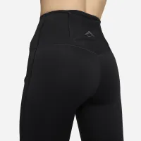 Nike Trail Go женская Firm-Support С высокой Талией 7/8 лосины с карманамицвет черный