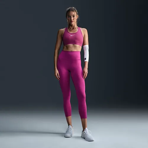 Nike Therma-FIT One жіноча З високою талією 7/8 лосіни колір фіолетовий