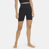 Nike Yoga Luxe жіноча З високою талією шорти колір чорний
