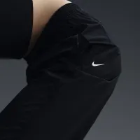 Nike Windrunner женская С высокой Талией Woven Open-Hem Pants цвет черный