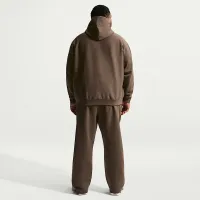 Nike Solo Swoosh мужские Fleece Open-Hem Pants цвет коричневый