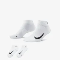 Nike Multiplier Low для гольфу Quarter шкарпетки (2 пар) колір білий