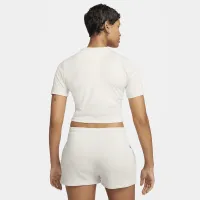 Nike Sportswear Essential жіноча Slim Cropped футболка колір коричневий