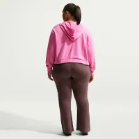 Nike Sportswear Chill Knit жіноча Mid-Rise Tight Ribbed Pants (великі розміри) колір фіолетовий