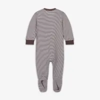Nike Baby Essentials Baby (0-9M) Striped Footed Coverall цвет фиолетовый