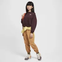 Nike Sportswear Club Fleece Girls' Boxy Crew-Neck свитшот цвет красный