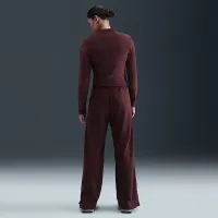 Nike Sportswear Phoenix Plush женская Slim Long-Sleeve Cozy Fleece 1/2-Zip Top цвет красный