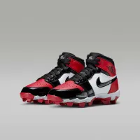 Nike Jordan 1 Mid Little/Big детские Cleats цвет красный
