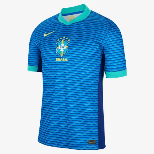 Vini Jr. Brazil National Team 2024 Stadium Away мужские Nike Dri-FIT Soccer Jersey синий