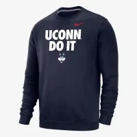 UConn Club Fleece чоловічі Nike College Crew-Neck світшот блакитний