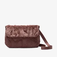 Nike Sportswear Futura 365 Faux Fur Crossbody сумка (1L) цвет коричневый
