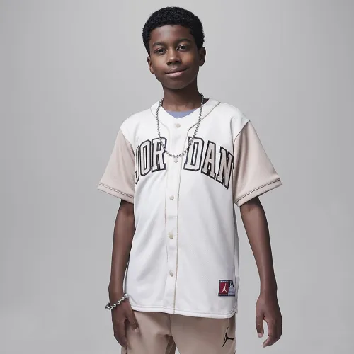 Nike Jordan Big детские Baseball Jersey цвет коричневый