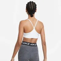Nike Indy женская Light-Support Padded V-Neck Sports Bra цвет белый