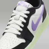 Nike Air Jordan 1 Retro Low Big детские Кроссовки цвет черный