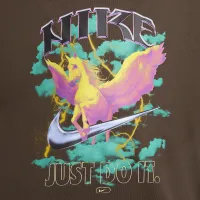 Nike Sportswear чоловічі футболка колір коричневий