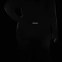 Nike Dri-FIT Swift Element UV женская 1/4-Zip Running Top (большие размеры) цвет черный