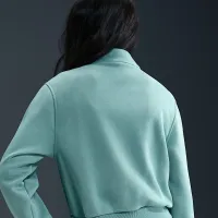 Nike Sportswear Club Fleece Big дитячі (Girls') 1/2-Zip Long-Sleeve Top колір зелений