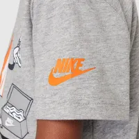 Nike Little детские Boxy Got 'Em футболка цвет серый