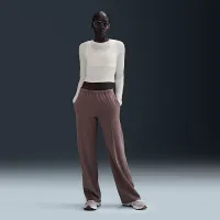 Nike Sportswear Chill Knit женская Slim Long-Sleeve Cropped Top цвет белый