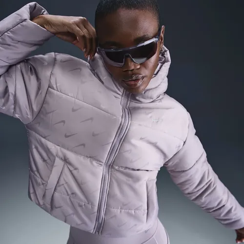 Nike Sportswear Classic женская Therma-FIT Loose Puffer Куртка цвет серый