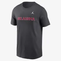 Oklahoma Sooners Primetime Wordmark мужские Nike College футболка цвет серый
