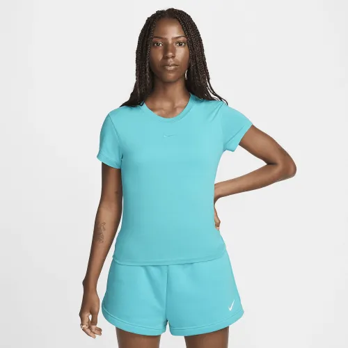 Nike Sportswear Chill Knit женская футболка цвет зеленый