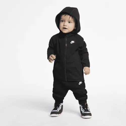 Nike Sportswear Tech Fleece Baby (12-24M) Толстовка с капюшоном and Pants набор цвет черный