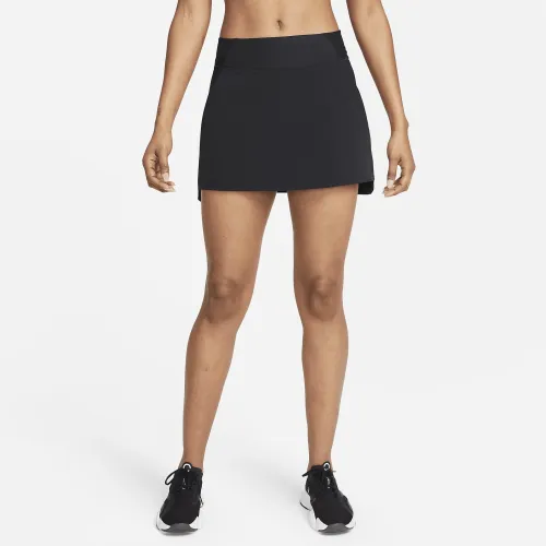 Nike Dri-FIT Bliss жіноча Mid-Rise тренувальні Skort колір чорний