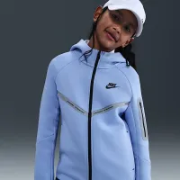 Nike Sportswear Tech Fleece Big детские (для мальчиков) Full-Zip Толстовка с капюшоном with Reflective Accents синий