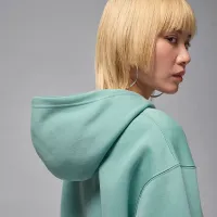 Nike Jordan Brooklyn Fleece женская Pullover Толстовка с капюшоном цвет зеленый