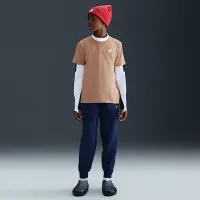 Nike Sportswear Big дитячі футболка колір коричневий