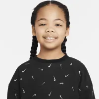 Nike Snack Pack Icon Crew Little дитячі Top колір чорний