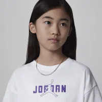 Nike Jordan Big дитячі Galaxy Game футболка колір білий