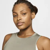 Nike One Classic женская Dri-FIT Cropped Tank Top цвет зеленый