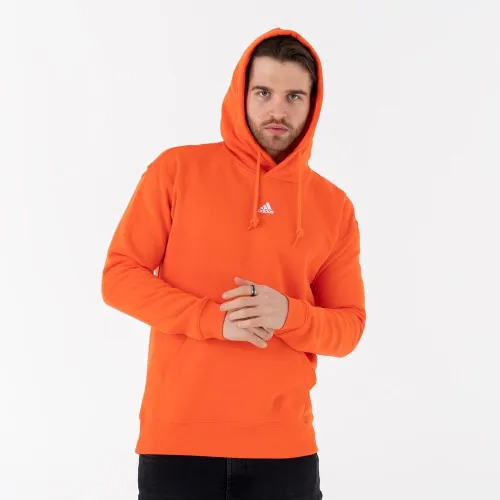 Кофта/футболка adidas Essentials Feelvivid бавовняніFleece Drop Shoulder Толстовка з капюшоном HK2828 - помаранчева