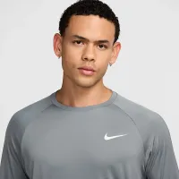 Nike Essential мужские Long-Sleeve Hydroguard Swim Shirt цвет серый