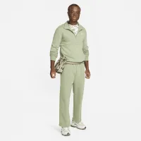 Nike Sportswear Club мужские Brushed-Back 1/2-Zip Pullover цвет зеленый